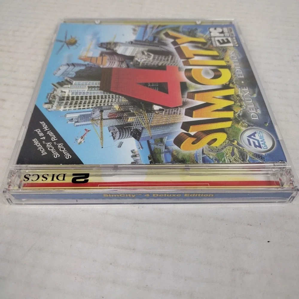 SimCity 4/Rush Hour Deluxe Edition (PC, 2003) –2 Disks-Complete Excellent